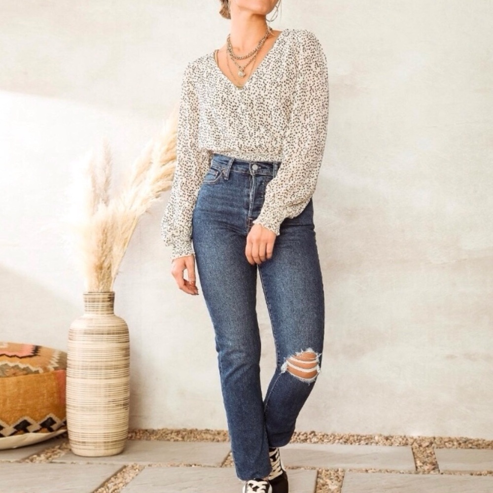 Levi’s 30 (10/11) Wedgie Straight Jeans Women’s High Rise Button Fly 34964-0133 - Picture 15 of 15